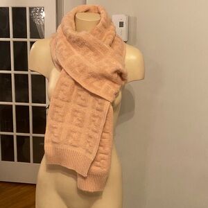 Fendi Authentic Knit Logo Mohair wool scarf